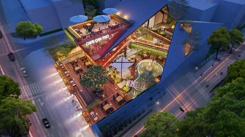 Mô hình cafe kết hợp khu vui chơi trẻ em